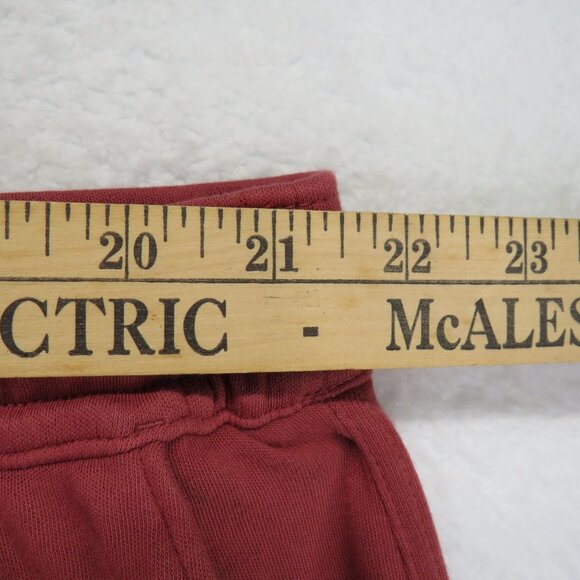 Lands End Sweat Pants Womens Size 3X Red Crop Capri Loungewear Knit - Picture 5 of 8